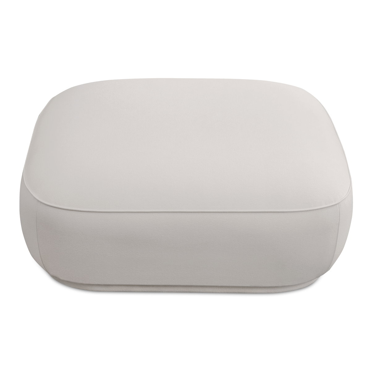 Marion Square Ottoman White, by Moe's Home, 42" width x 16" height x 42" depth View 3