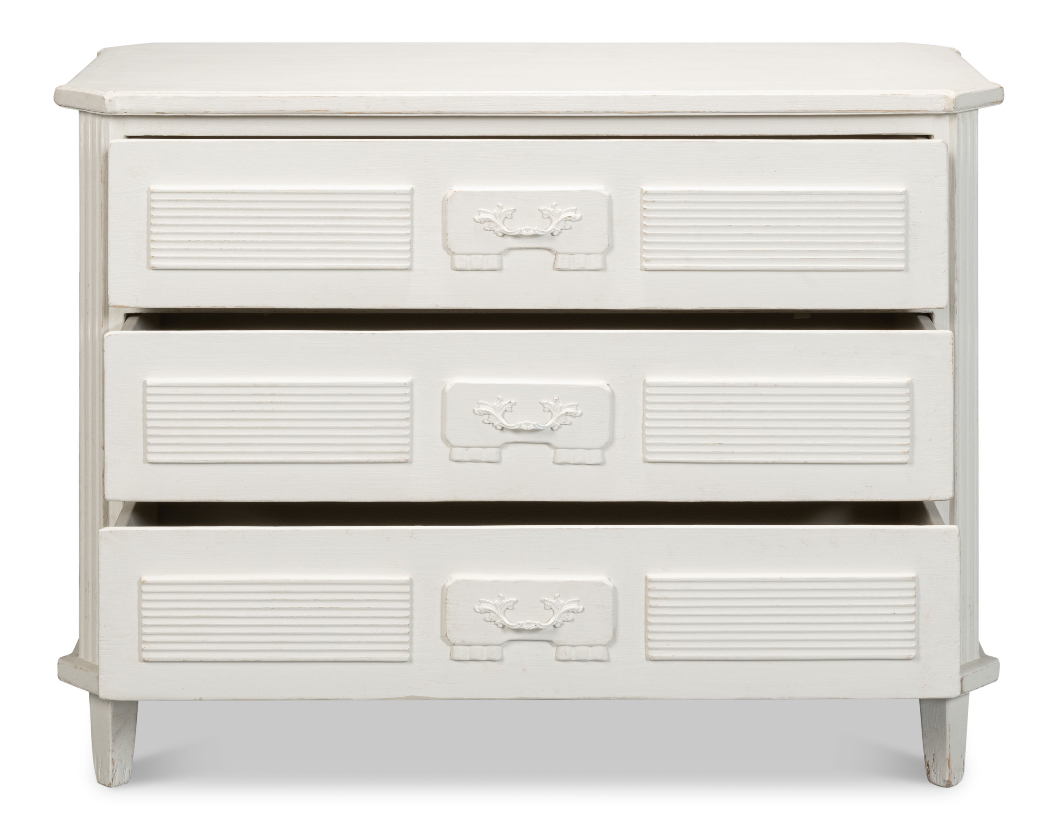 Altus Commode, Antique White, Cabinets & Chest by Sarreid, 46" length x 20" width x 34" height View 9