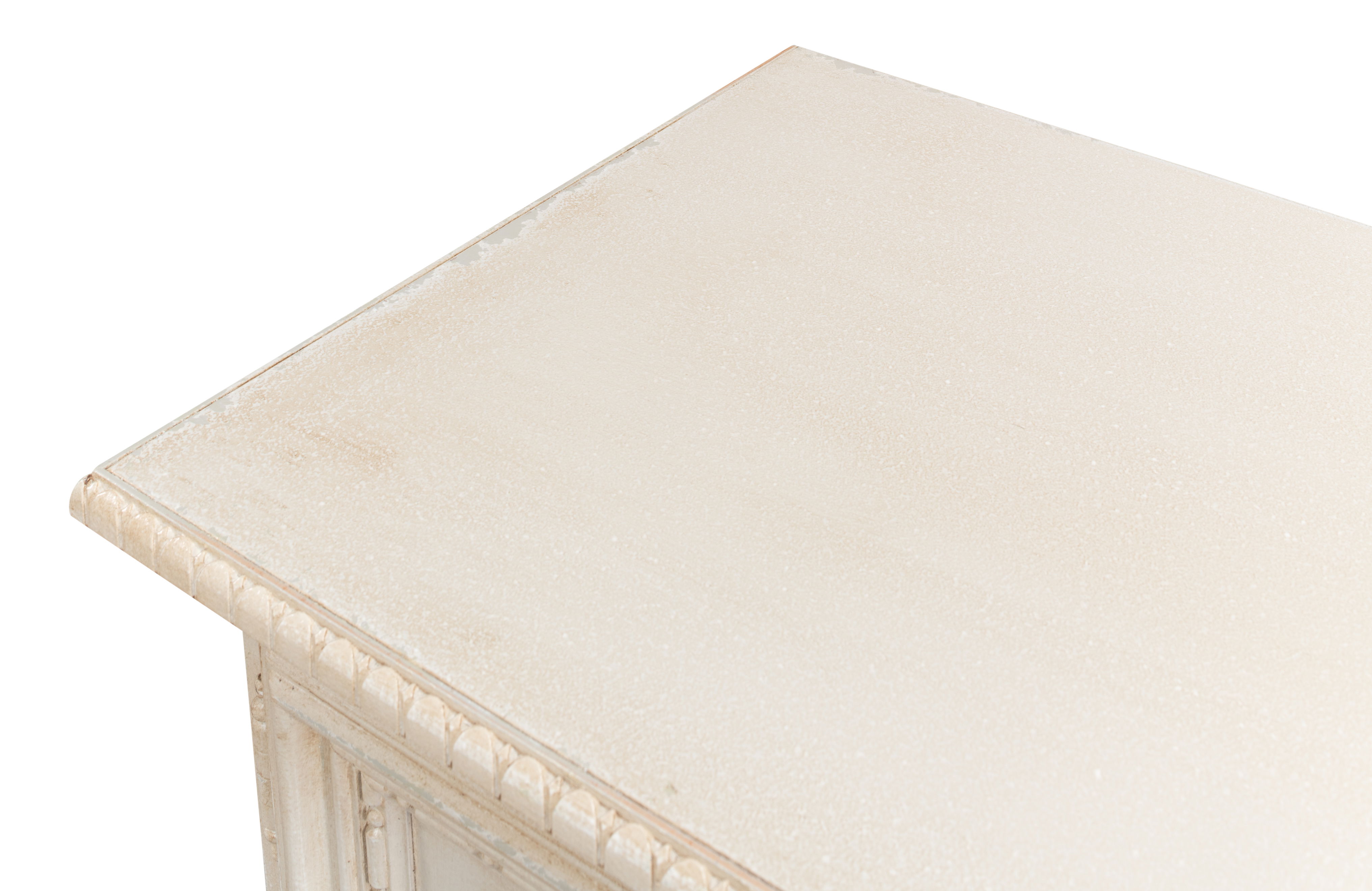 2 Door Sideboard, Bright Lime White, Cabinets & Sideboard by Sarreid, 42" length x 16" width x 36" height View 12