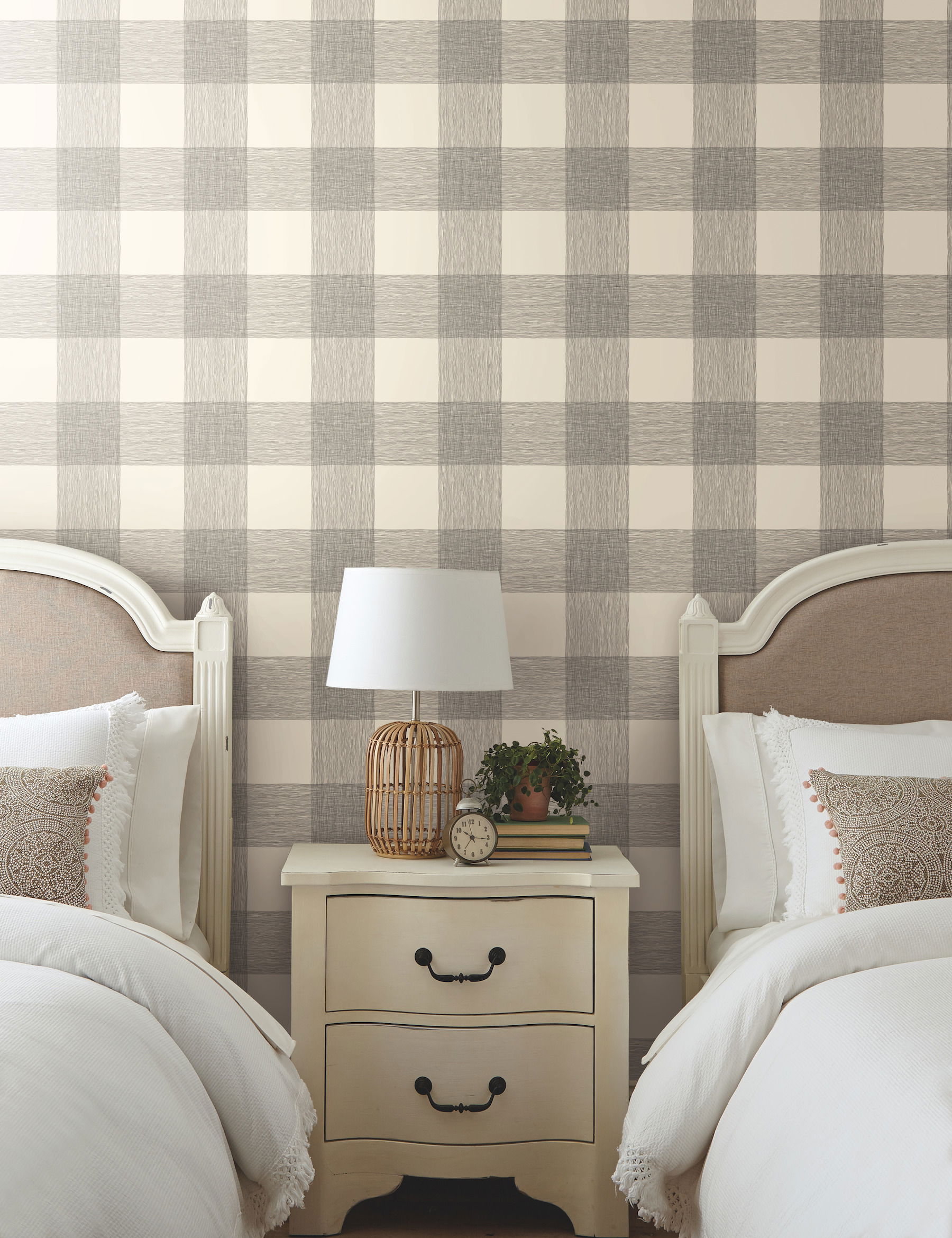 Common Thread Cream & Black Wallpaper large image 