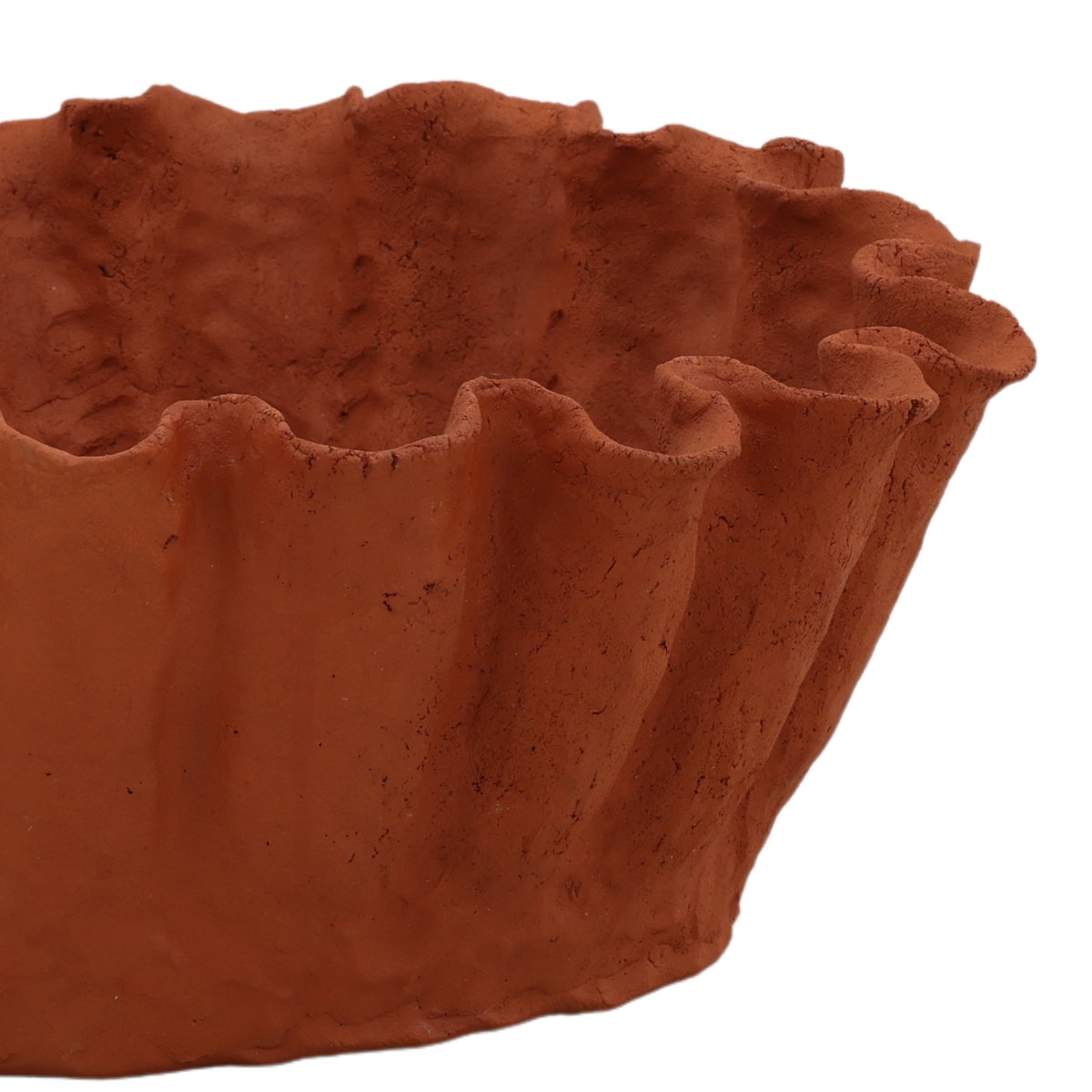 Sylvia Bowl Terracotta, Decor by Dovetail, 14.76" width x 5.75" height x 13.66" depth View 4