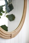 Pelicano Large Round Mirror, by Woven, 39.75" diameter x 1.5" depth thumbnail 3