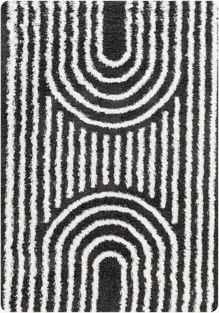 Urban Shag Machine Woven Rug, by Surya, 1'3.75" length x 1'3.75" width