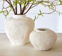 Online Designer Combined Living/Dining Textured Earthenware Vase