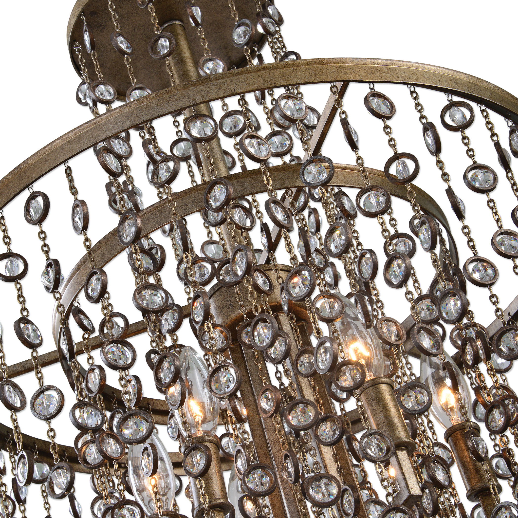 Valka 6 Light Crystal Chandelier large image 