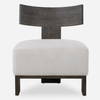 Finlay Dark Walnut Accent Chair, by Uttermost, 27.5" width x 32.25" height x 25.5" depth thumbnail 1
