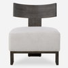 Finlay Dark Walnut Accent Chair, by Uttermost, 27.5" width x 32.25" height x 25.5" depth thumbnail 1