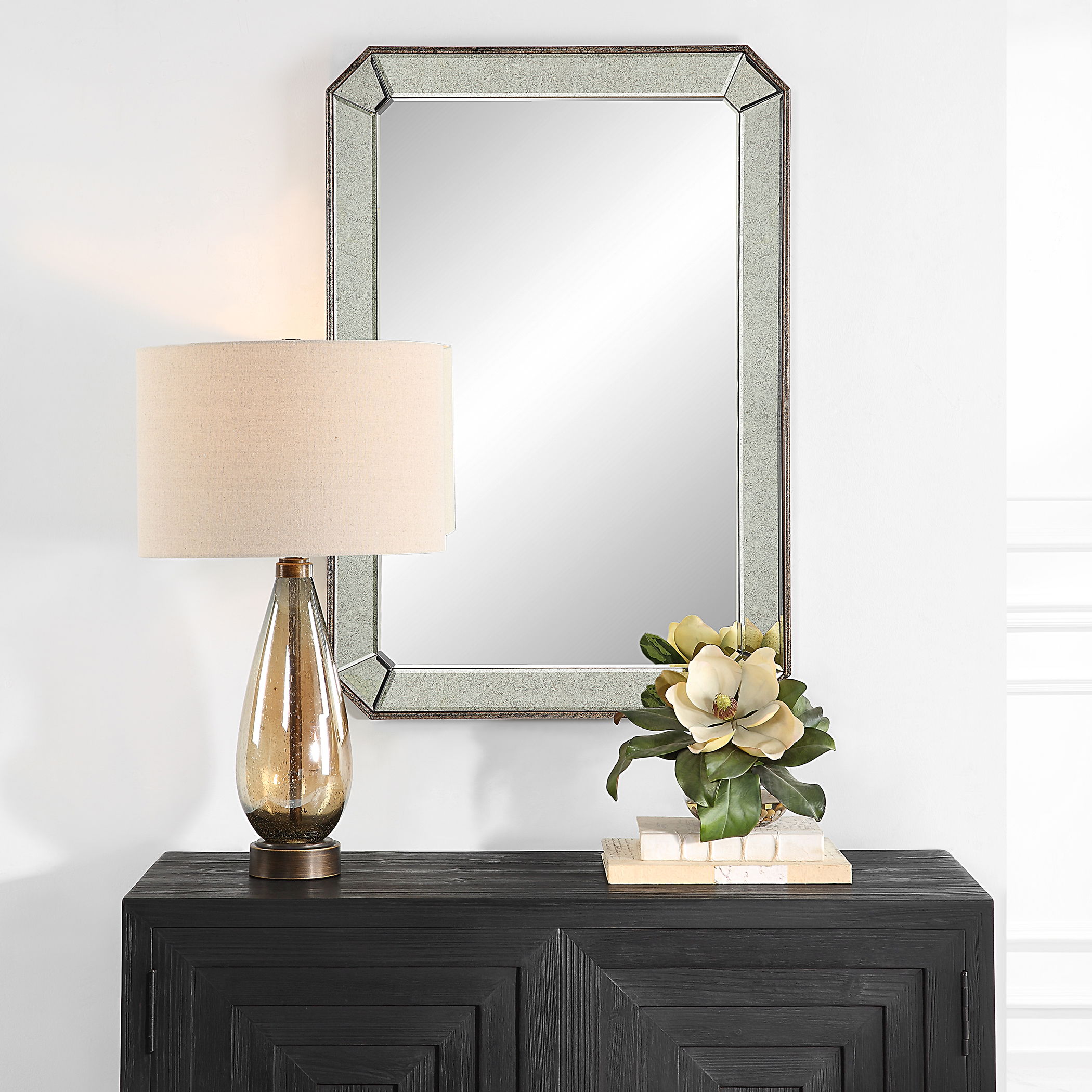 Cortona Antiqued Vanity Mirror large image 