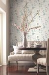Linden Flower Spa Blue Peel & Stick Wallpaper thumbnail 1