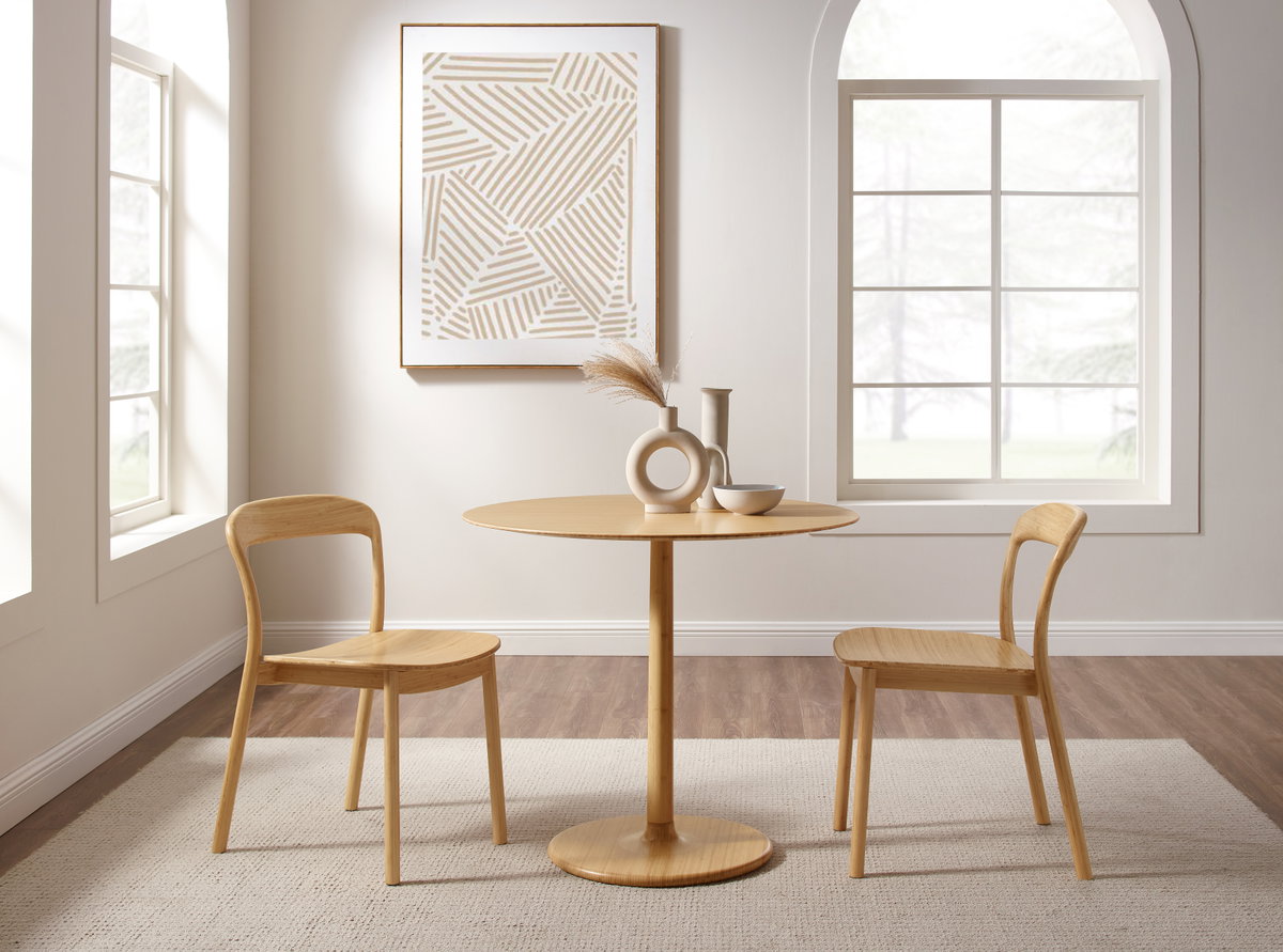 Hanna Dining Chair Bamboo Seat, Wheat (Set of 2), by Greenington, 18" length x 21.5" width x 30.75" height View 13