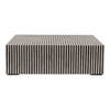 Terning Coffee Table Black And White, by Moe's Home, 40" width x 12" height x 40" depth thumbnail 1