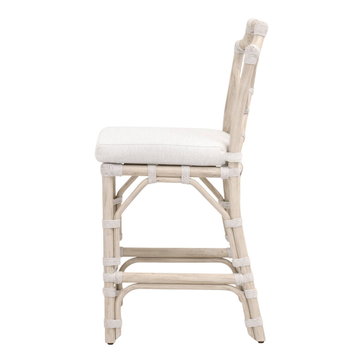 Bayview Outdoor Counter Stool, Dining Chair by Essentials for Living, 19.75" width x 41" height x 23" depth View 3