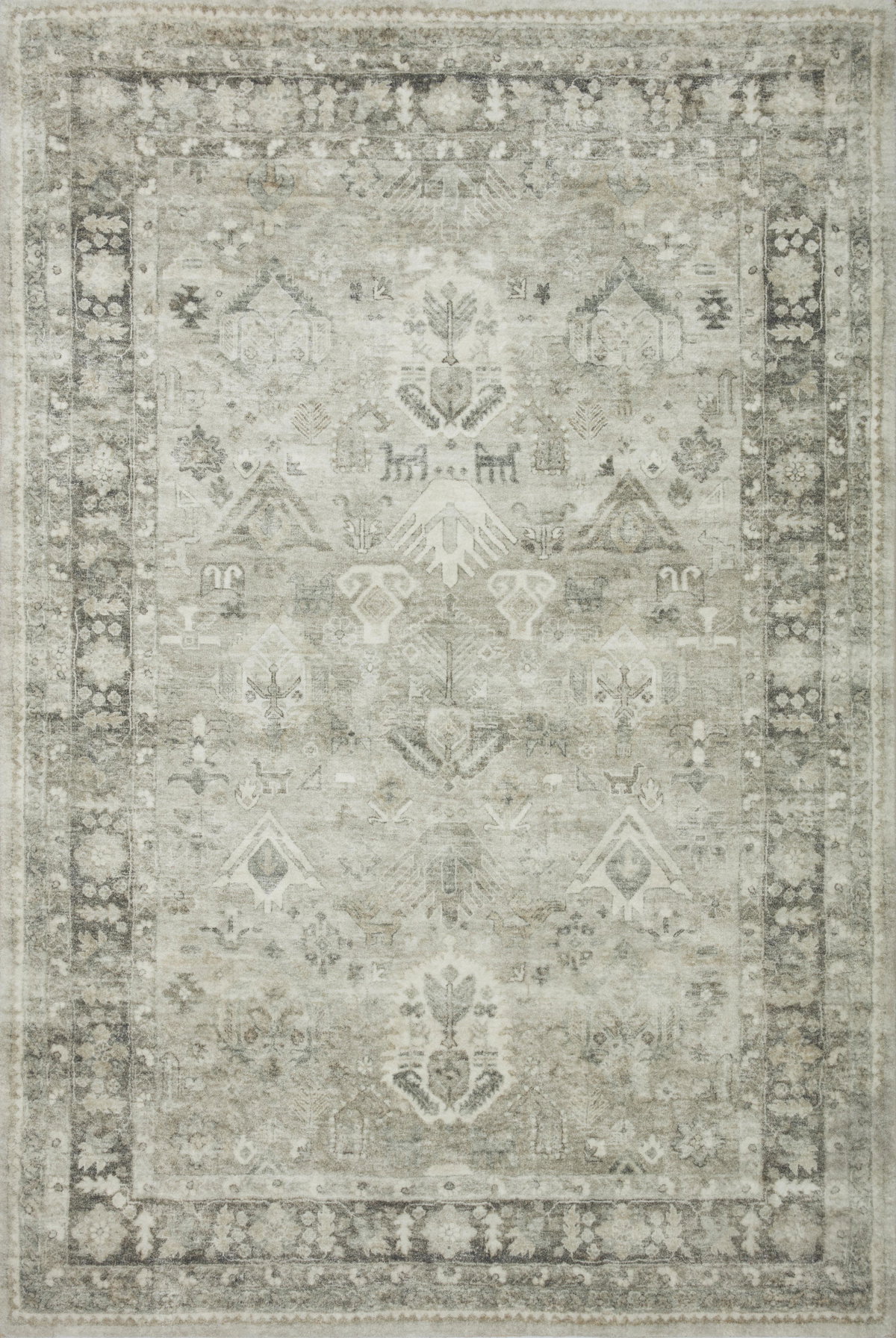 Loloi II Rosette Rug, 1'6" length x 1'6" width View 1