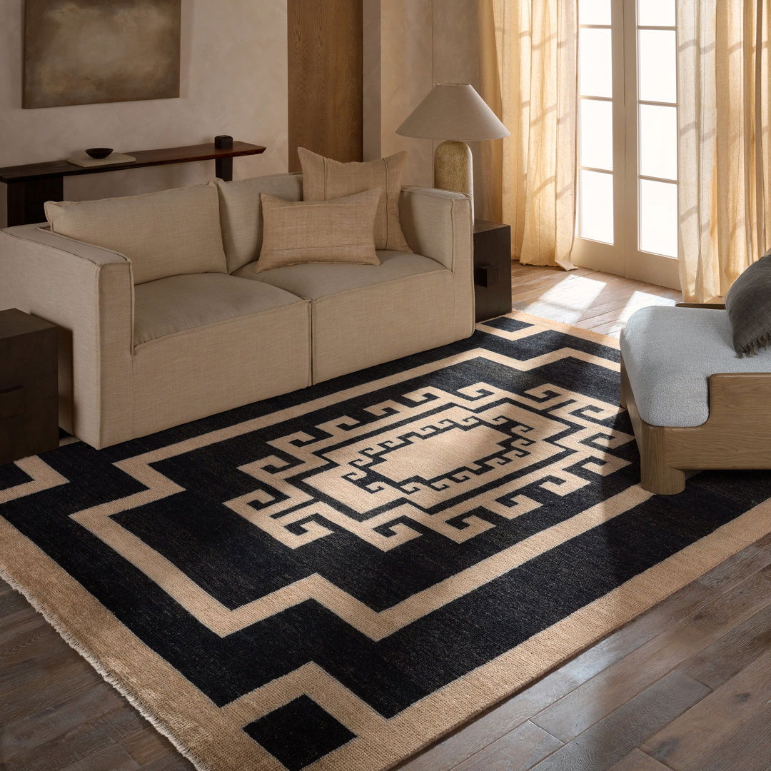 Jaipur Living Kyrenia CYP07 Handknotted Oriental Black Area Rug (8'x10') large image 