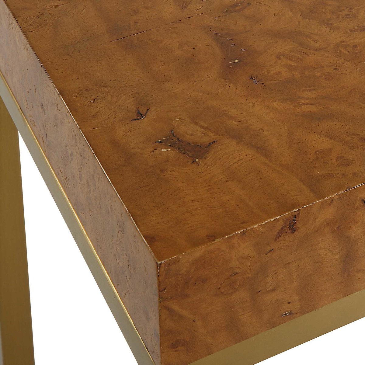 Burl-esque Wooden Nesting Tables Set/2, Side & End Table by Uttermost, 24.5" width x 24.5" height x 12" depth View 8