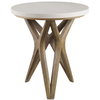 Marnie Limestone Side Table, Side & End Table by Uttermost, 22" width x 24.5" height x 22" depth thumbnail 1