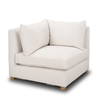 Halston Corner Sectional Piece Oatmeal Performance Fabric, Sectional Sofa by Mercana, 38.5" length x 38.5" width x 30.5" height thumbnail 1
