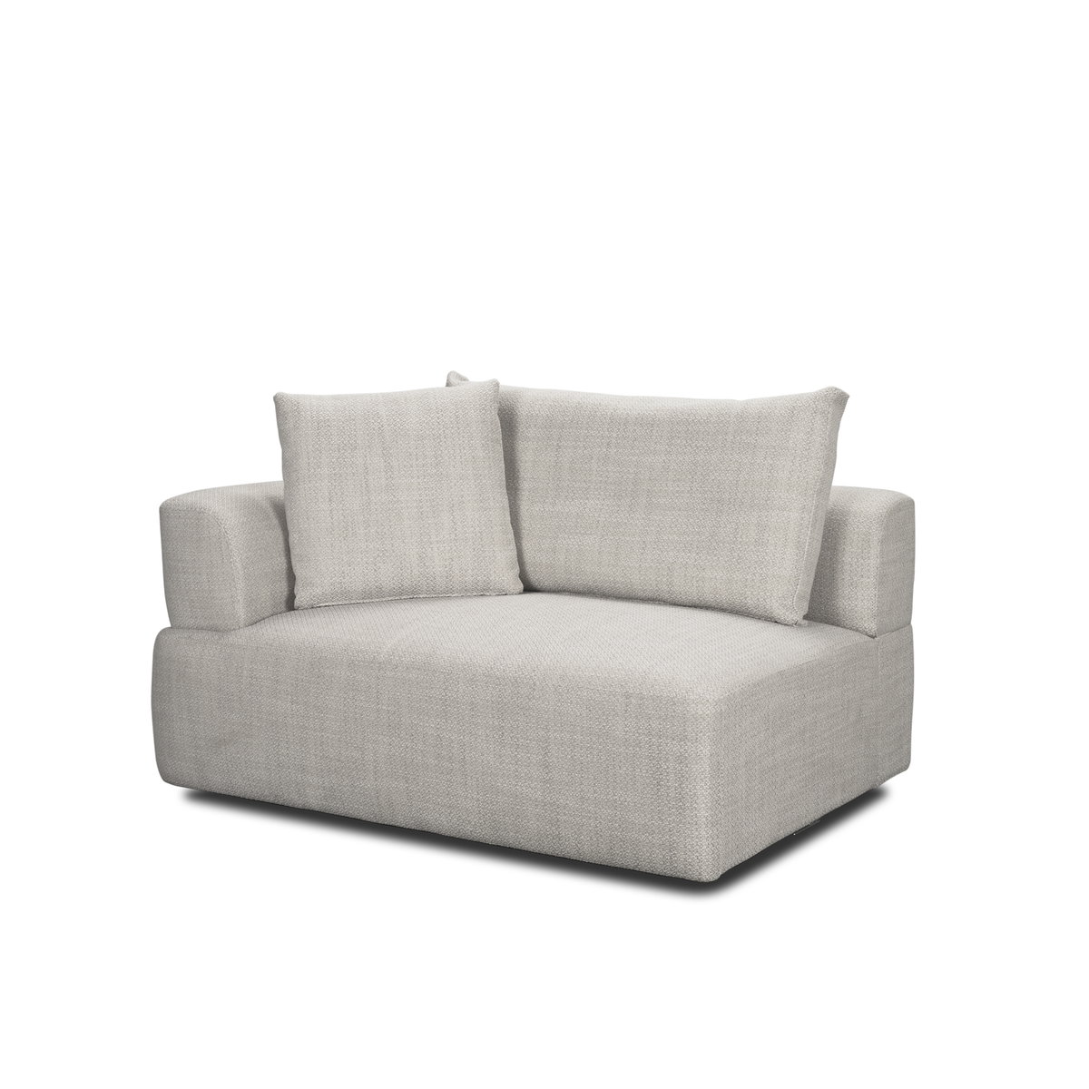 Warner Gray Two Piece Sofa Set, Sectional Sofa by Mercana, 113" length x 40.2" width x 32.68" height View 4