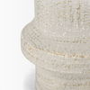 Tovah Small Textured White with Gold Metal Vase thumbnail 5