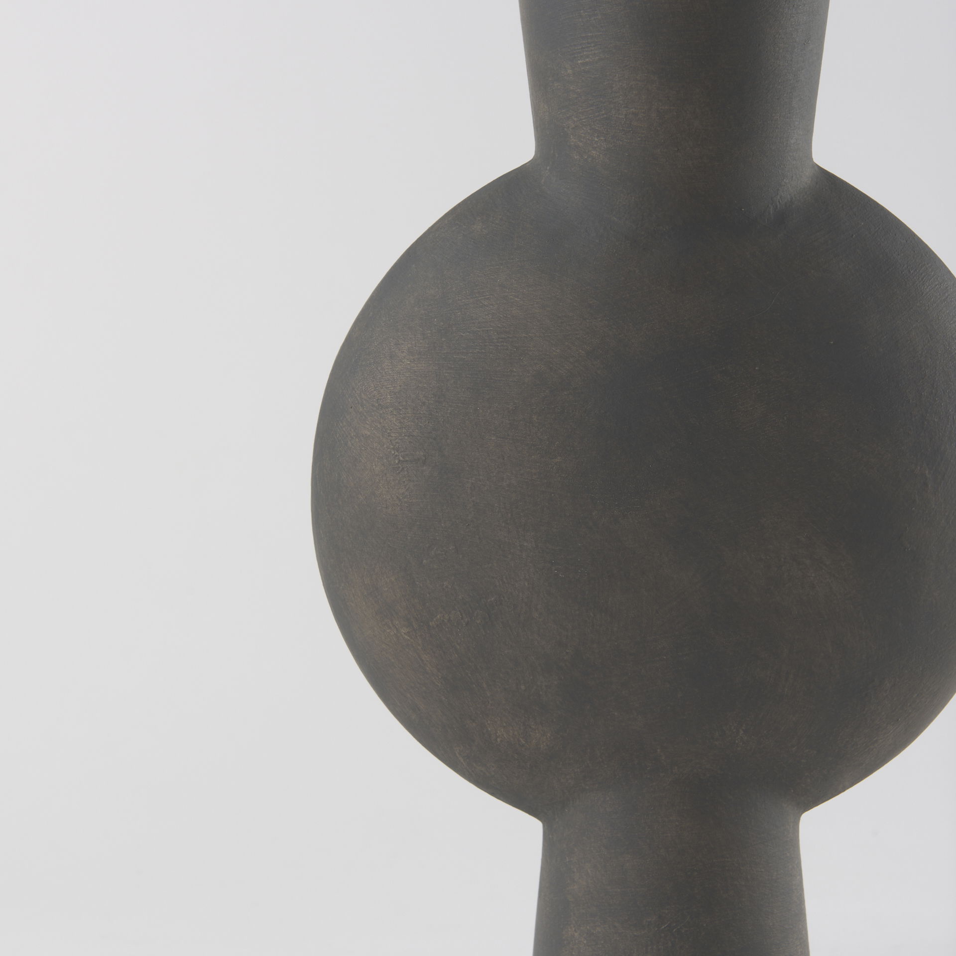 Kaz  Earthy Brown Ceramic Vase, by Mercana, 8.27" length x 3.94" width x 16.73" height View 10