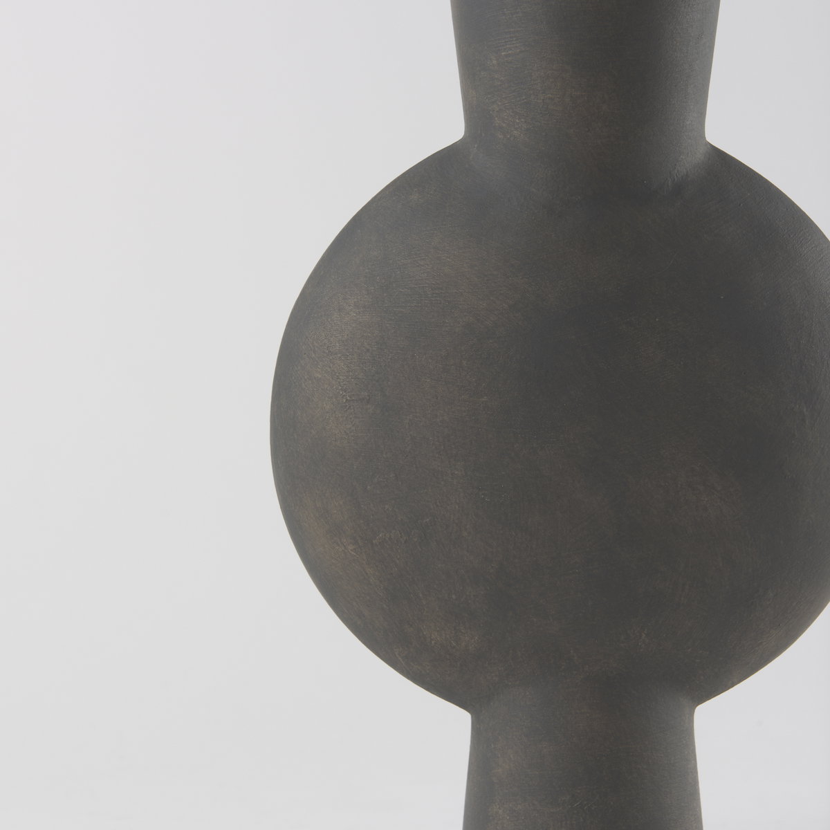 Kaz  Earthy Brown Ceramic Vase, by Mercana, 8.27" length x 3.94" width x 16.73" height View 10