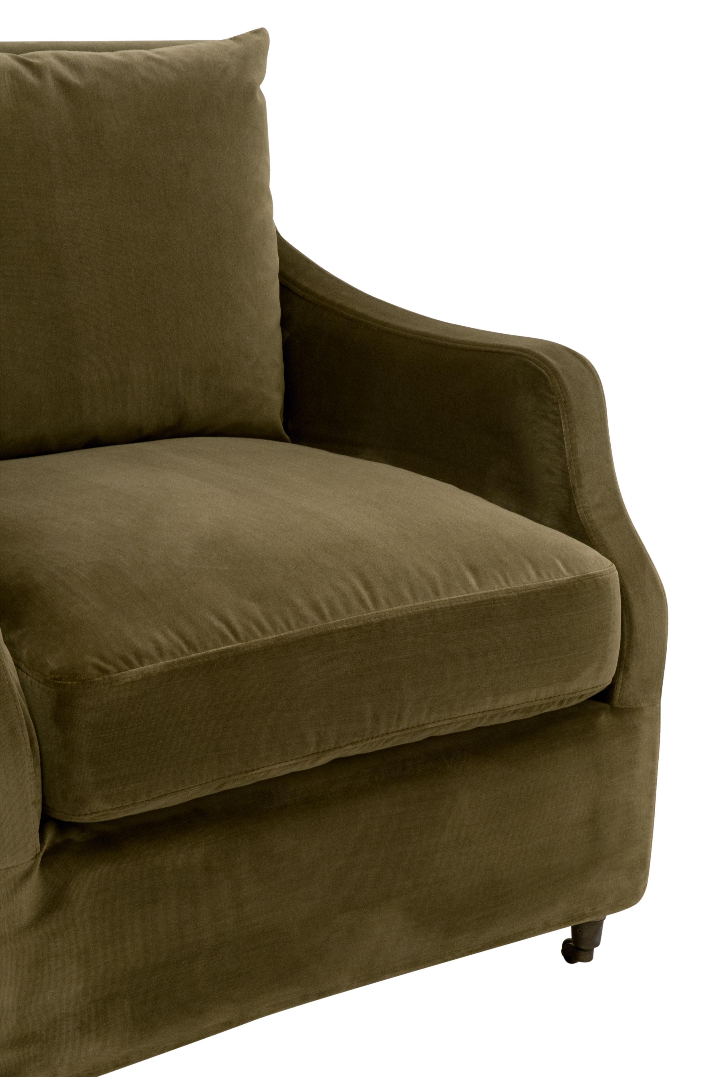 Jade Slipcover Club Chair, Accent Chair by Essentials for Living, 29.5" width x 33" height x 34.25" depth View 6