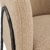Jacobsen Tan Shearling Barrel Chair, Accent Chair by Uttermost, 28" width x 29" height x 27" depth thumbnail 5