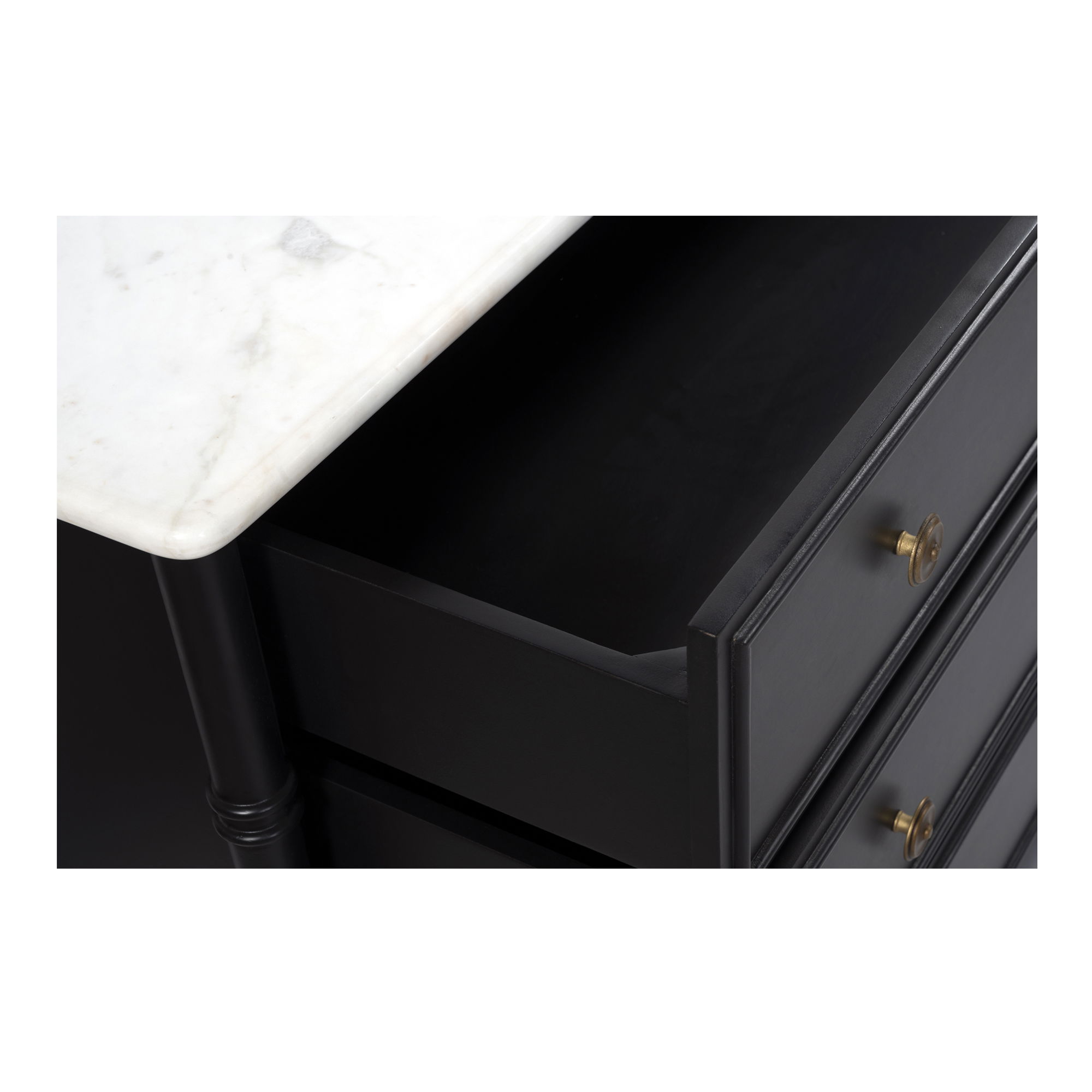 Eleanor 6 Drawer Dresser Black large image 