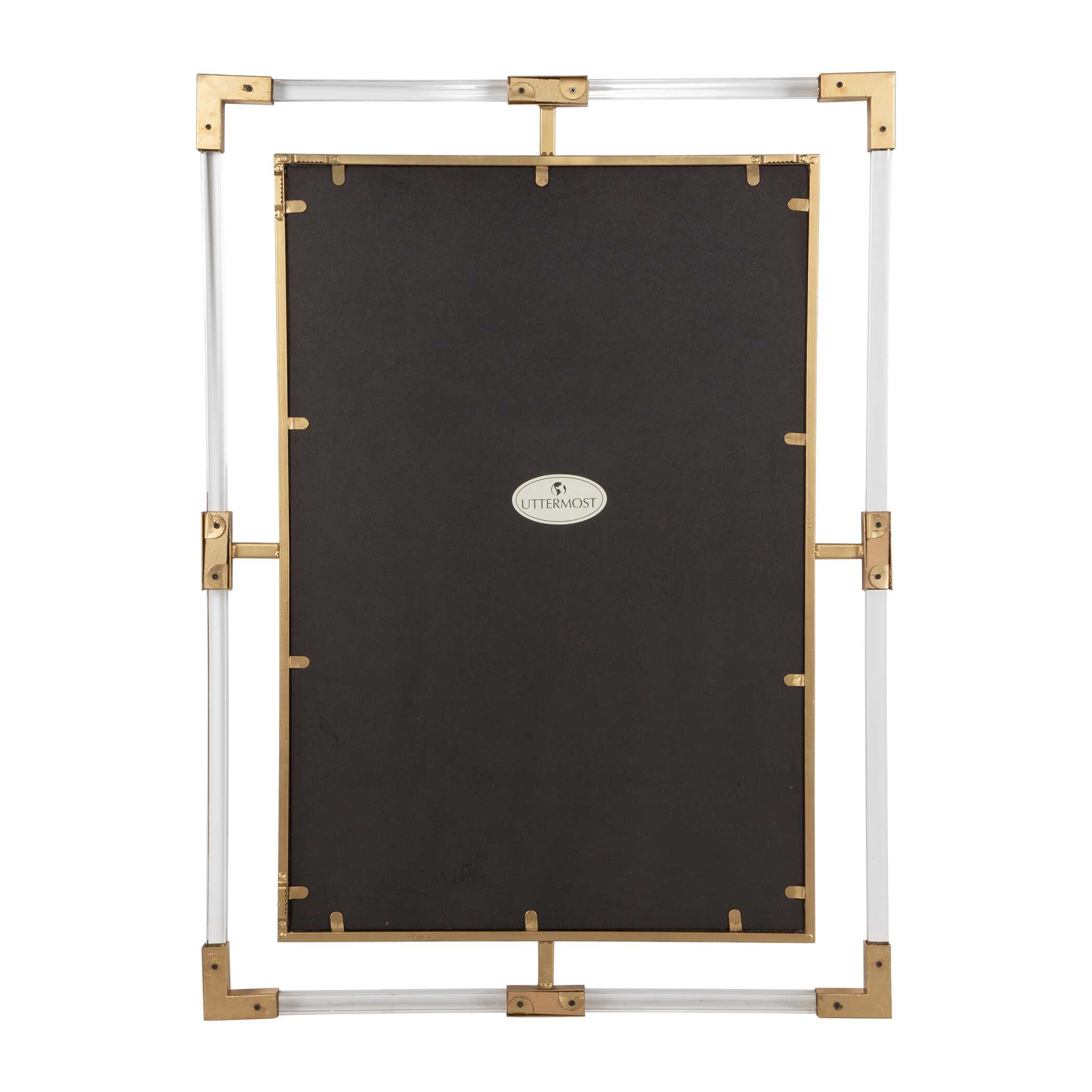 Balkan Modern Gold Wall Mirror large image 