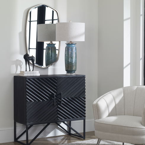 Zadie Ebony Accent Cabinet
