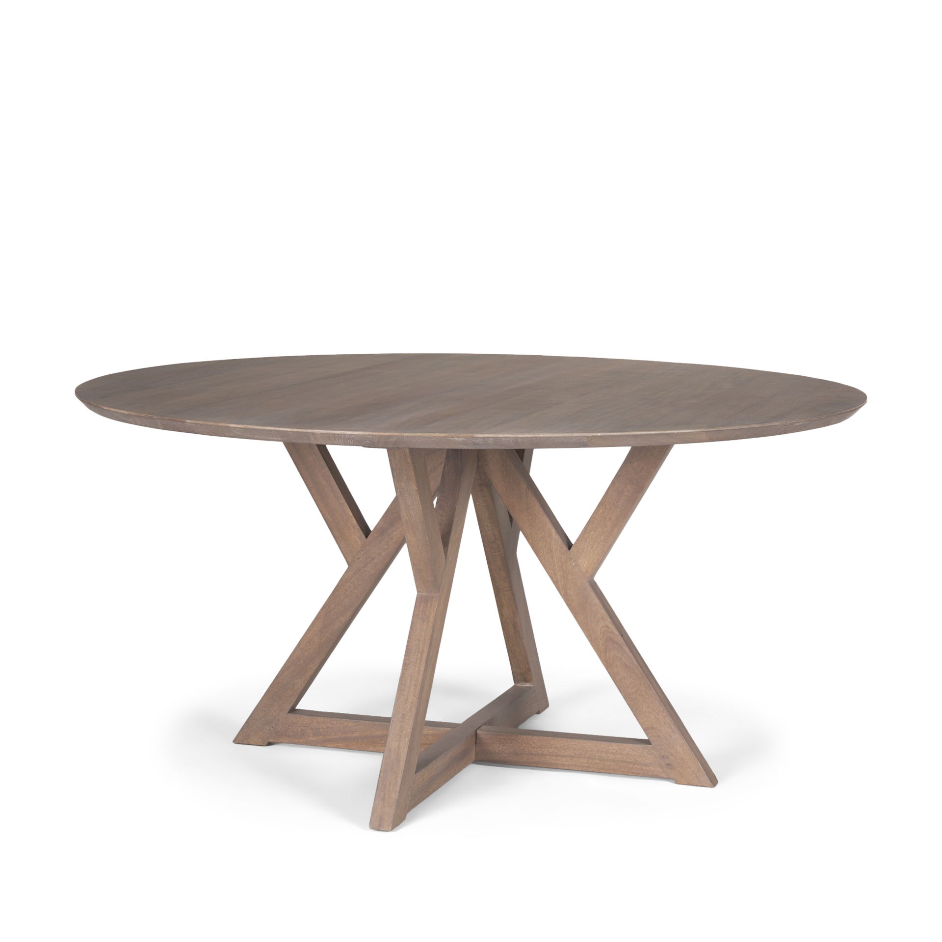 Jennings 60' Light Brown Wood Dining Table large image 