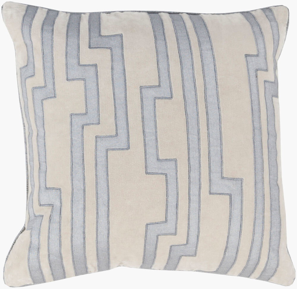 Velocity Accent Pillow Down, Decorative Pillow by Surya, 18" length x 18" width