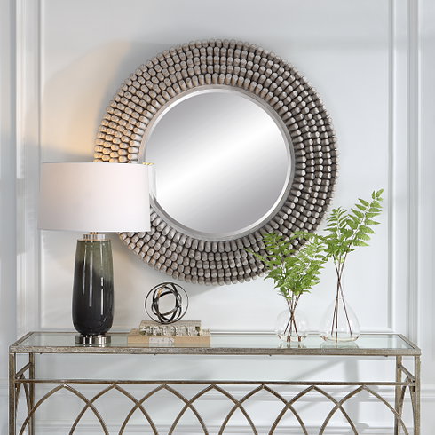 PORTSIDE ROUND MIRROR, GRAY