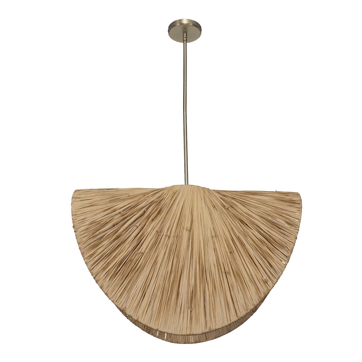 Bend 1 Light Raffia Pendant, Mini Light Pendant by Uttermost, 28.75" width x 19" height x 28.75" diameter x 15" depth View 7