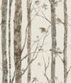 Trees Taupe Peel & Stick Wallpaper, by York Wall, 16'6" length x 1'8.5" width x 0.02" depth thumbnail