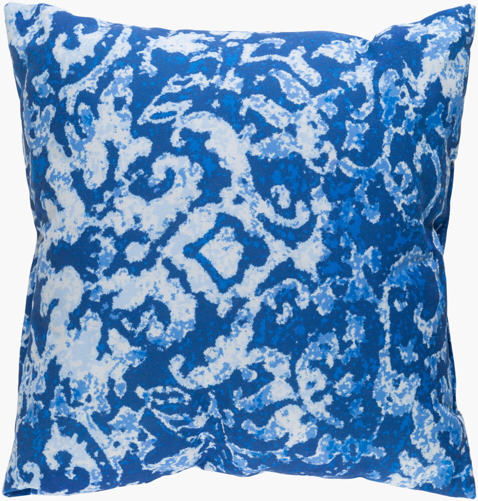 Indigo Blues Accent Pillow, Decorative Pillow by Surya, 20" length x 20" width