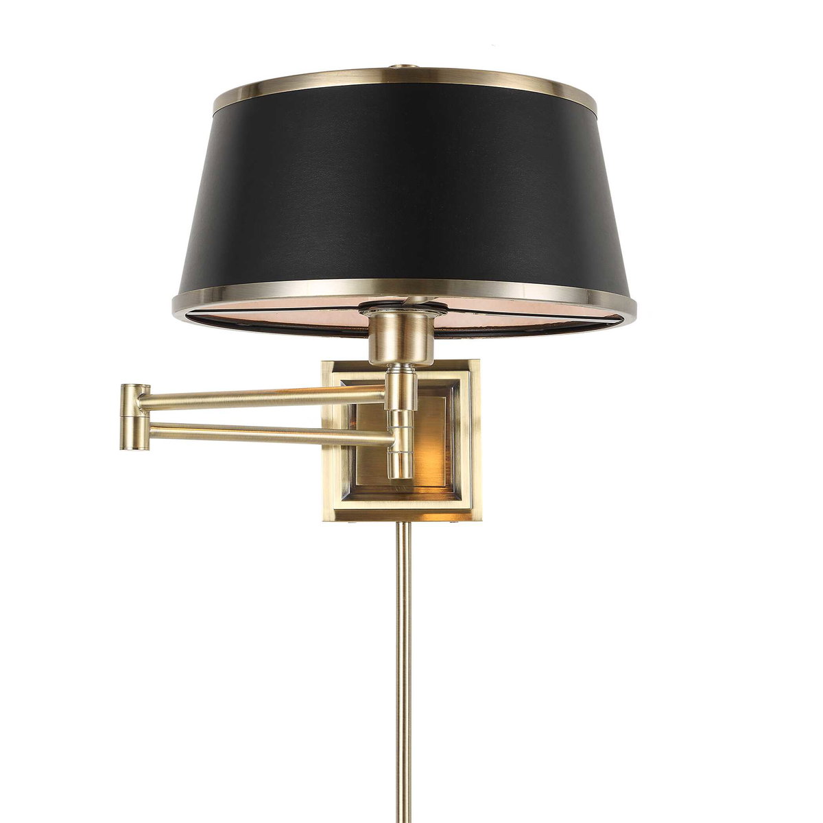 Newmarket 1 Light Brass Sconce, by Uttermost, 12" width x 11.75" height x 26" depth View 1