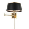 Newmarket 1 Light Brass Sconce, by Uttermost, 12" width x 11.75" height x 26" depth thumbnail 1