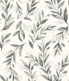 Magnolia Home Olive Branch Charcoal Peel & Stick Wallpaper thumbnail 0