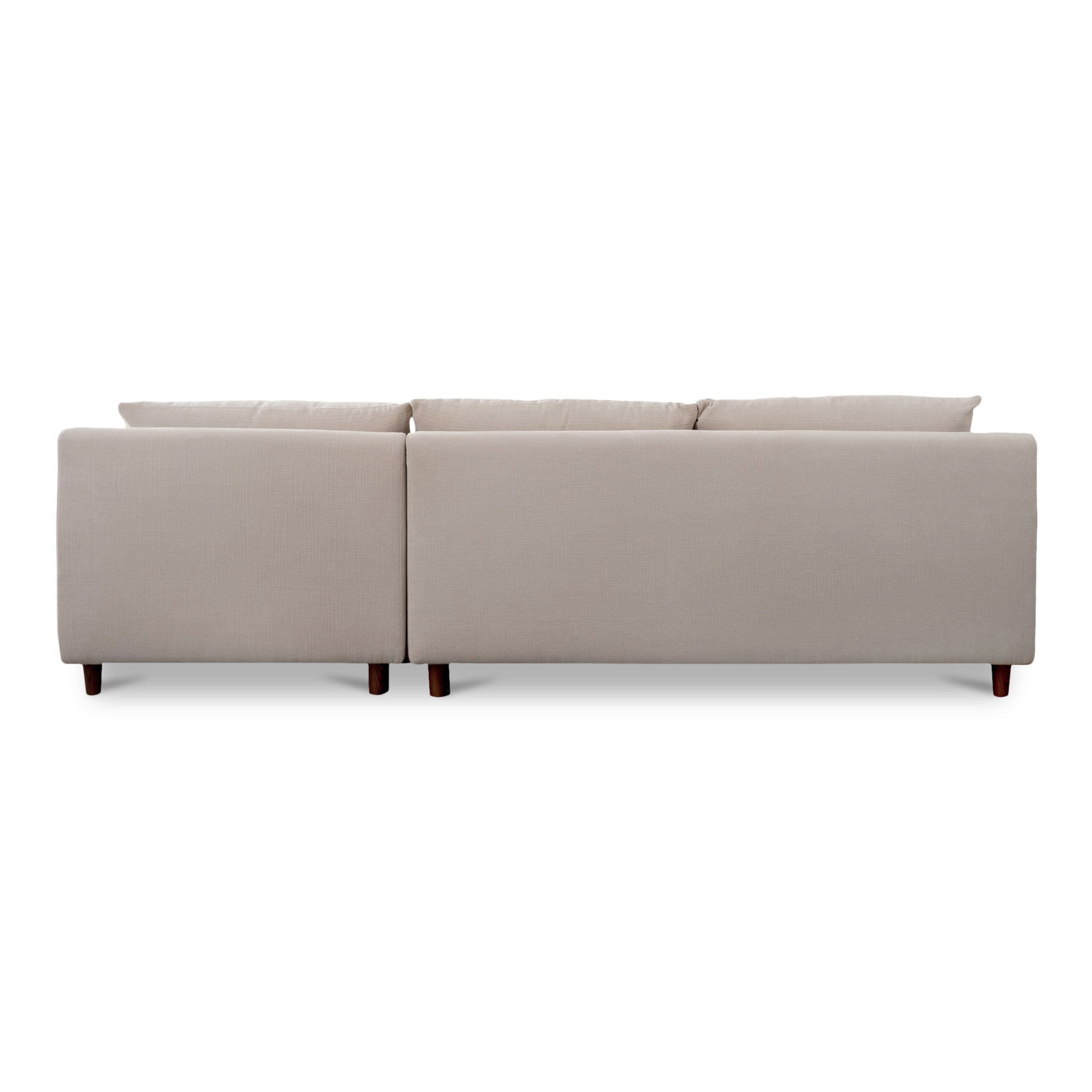 Hutton Right Sectional Beige, Sectional Sofa by Moe's Home, 100" width x 29.1" height x 63" depth View 5
