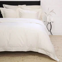 Online Designer Bedroom Classico Hemstitch Cotton Sateen Duvet Cover Set