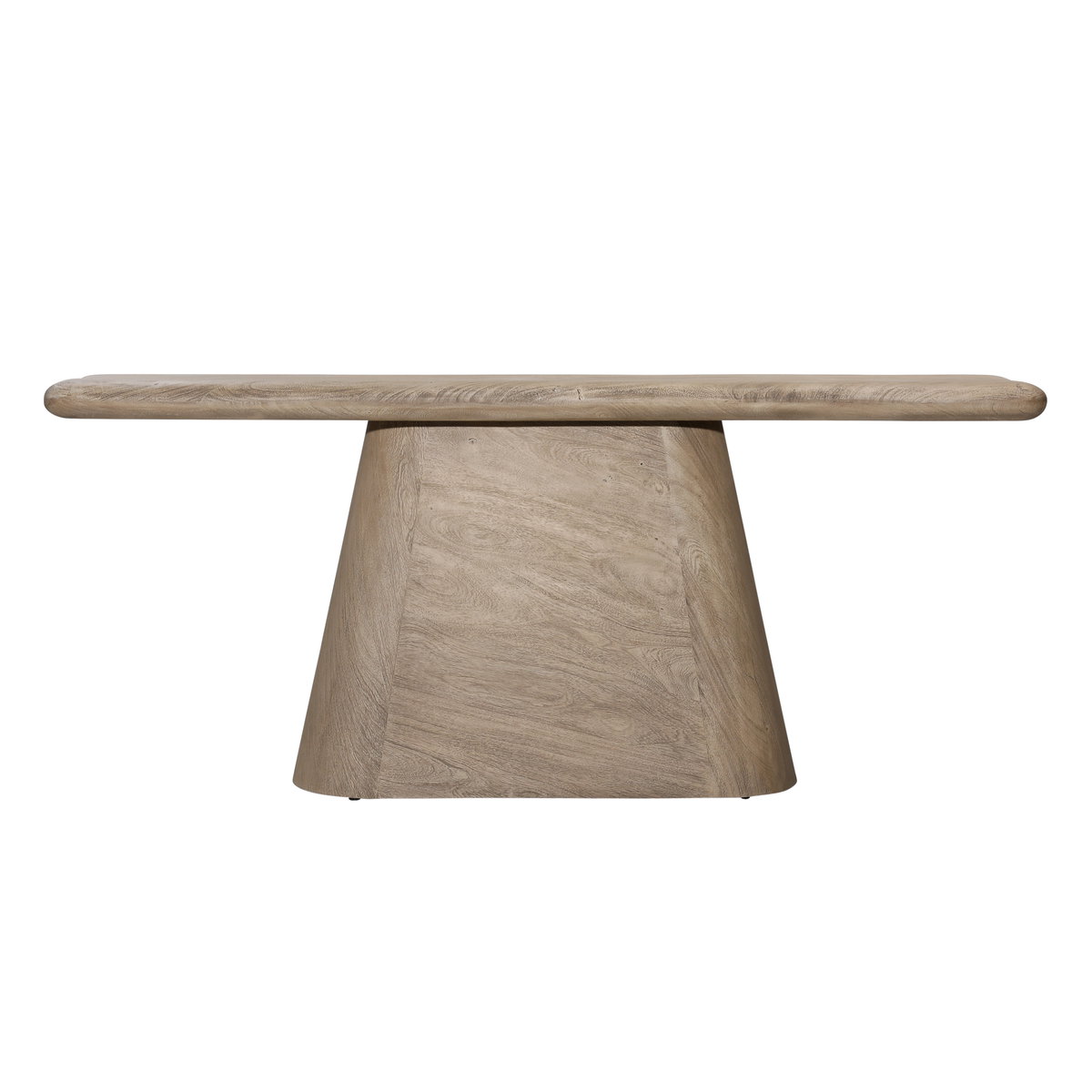 Marci Console Table Weathered Natural, by Dovetail, 69.5" width x 30.3" height x 17" depth View 2