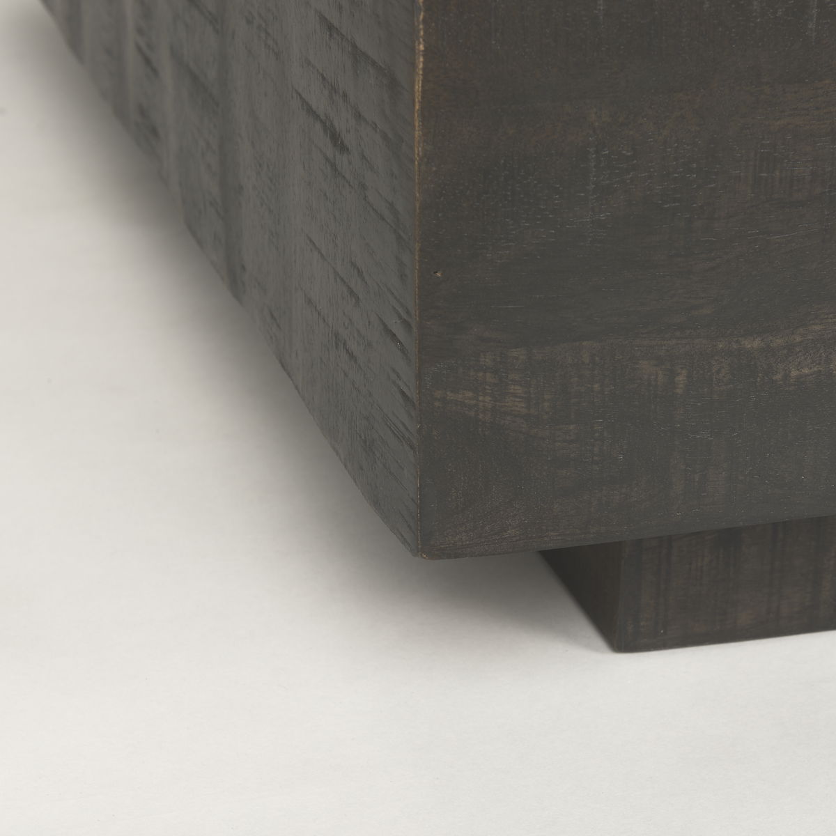 Hayden Dark Brown Wood Square Coffee Table, by Mercana, 48" length x 48" width x 16" height View 8
