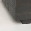 Hayden Dark Brown Wood Square Coffee Table, by Mercana, 48" length x 48" width x 16" height thumbnail 8