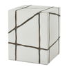 Rocklyn White Cube Garden Stool thumbnail 0