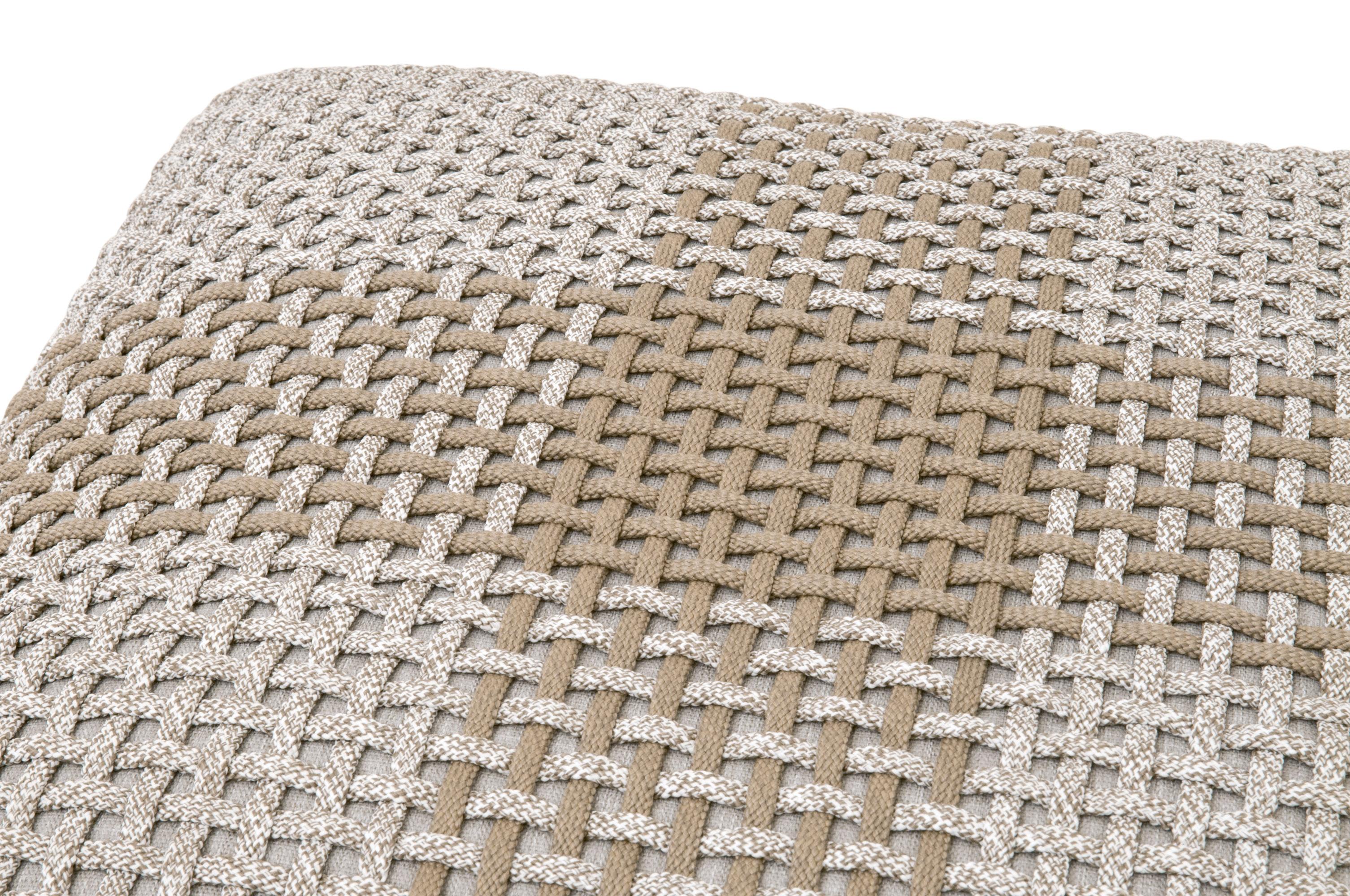 Cross Accent Cube, Ottoman by Essentials for Living, 18" width x 19" height x 18" depth View 3