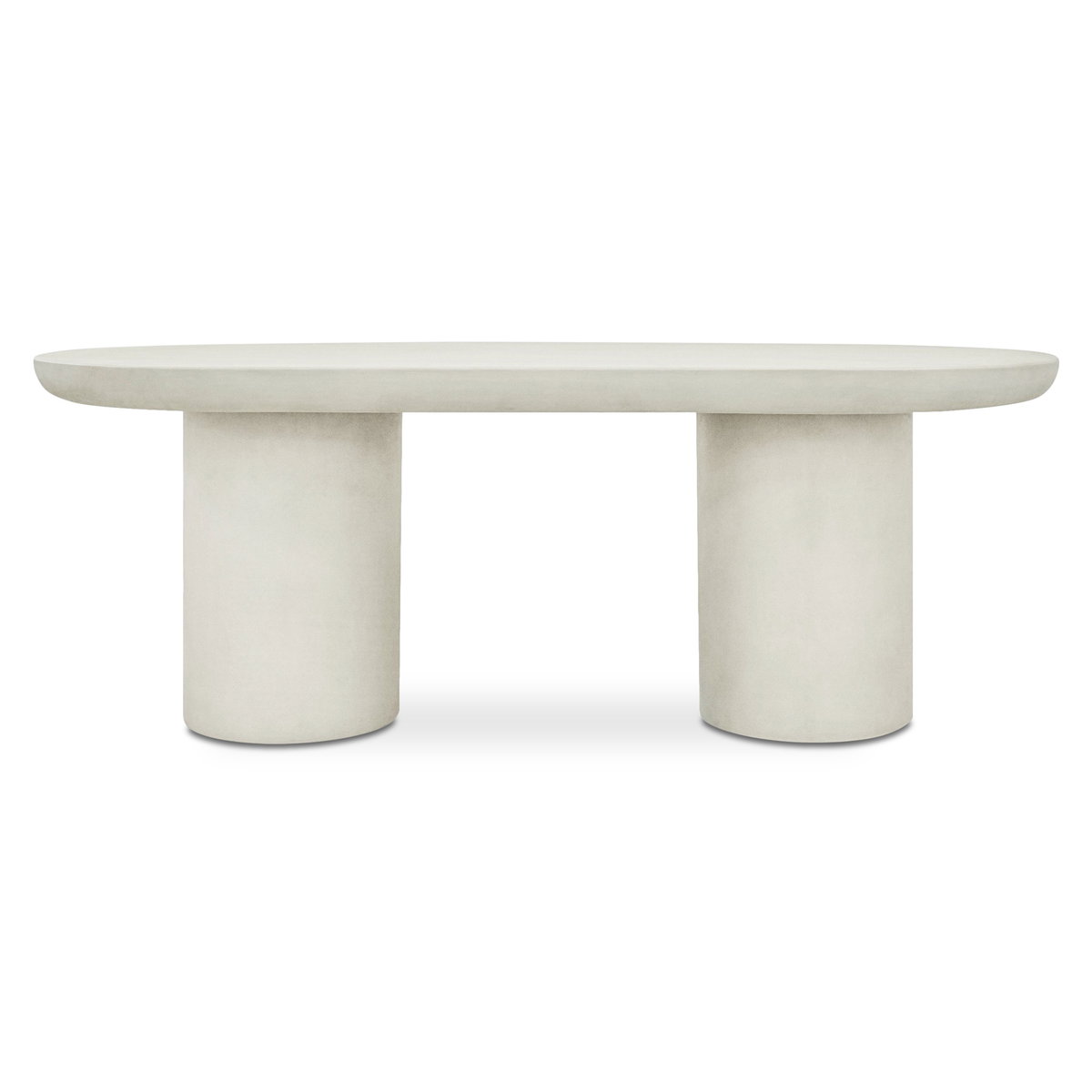 Rocca Dining Table Cream, by Moe's Home, 82.68" width x 30.12" height x 39.37" depth View 1