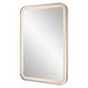 Crofton Lighted Nickel Vanity Mirror, by Uttermost, 22.25" width x 32.25" height x 2.12" depth thumbnail 6