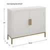 Front Range White 2 Door Cabinet, Furniture by Uttermost, 40.25" width x 34" height x 13" depth thumbnail 3