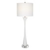 Fountain White Marble Buffet Lamp, Table Lamp by Uttermost, 12" width x 34" height x 12" depth thumbnail 1